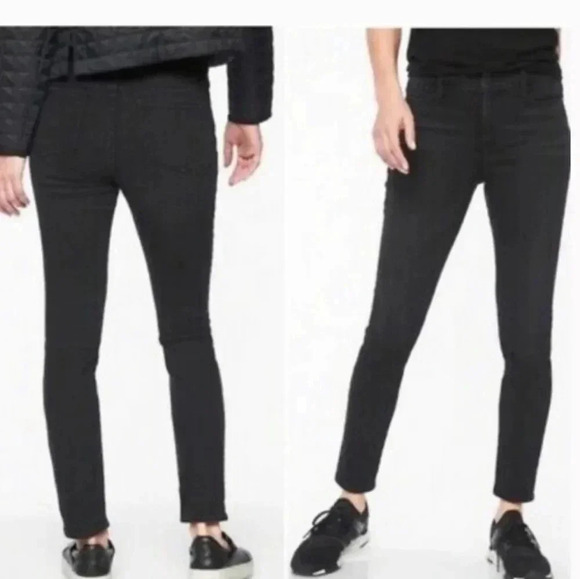 Athleta Sculptex Skinny Carbon Cotton Blend Slimming Sculpting Mid Rise Jeans(6) - Picture 4 of 13